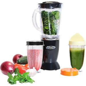imageTotal Chef Miracle Blender  Food Processor Licuadora Juicer Machine Personal Kitchen Appliance Use For Smoothie Milkshake Drinks Baby FoodPuree Blend Frozen Ice Easy Clean Bullet Jar Black