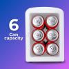 imageCocaCola 4L  6Can Mini Fridge with MultiColor LED Light  Portable Thermoelectric 12V DC110V AC Quiet CoolerWarmer for Bedroom Office Car Gaming Room Mini Refrigerator for Drinks ampamp Skincare