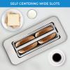 imageKenmore 2Slice Toaster  Color Touch Screen ampamp 6 Shade Settings  Extra Wide Slots  Digital Countdown Timer  Customizable Smart Presets  Reheat Defrost Add Time Functions  Stainless Steel4 Slice