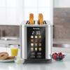 imageKenmore 2Slice Toaster  Color Touch Screen ampamp 6 Shade Settings  Extra Wide Slots  Digital Countdown Timer  Customizable Smart Presets  Reheat Defrost Add Time Functions  Stainless Steel4 Slice
