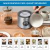 imageKenmore Electric Milk Frother Hot ampamp Cold Milk Steamer and Foam Maker for Coffee Lattes Cappuccino Portable Milk Heater and Foamer for Espresso Home Brewing Automatic Milk Steamer