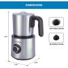 imageKenmore Electric Milk Frother Hot ampamp Cold Milk Steamer and Foam Maker for Coffee Lattes Cappuccino Portable Milk Heater and Foamer for Espresso Home Brewing Automatic Milk Steamer