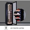 imageKenmore Elite 18 Inch Compressor Wine Fridge 112 Bottle Wine Cooler BuiltIn Or Freestanding Wine Refrigerator Digital Temperature Control Low Noise UV Protective Glass Reversible Door Black