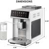 imageKenmore Fully Automatic Espresso Machine  Programmable Coffee Machine With Integrated Bean Grinder Milk Steamer Frother Descaler Barista Cappuccino Latte Americano Brewing System White