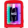 imageCocaCola 4L  6Can Mini Fridge with MultiColor LED Light  Portable Thermoelectric 12V DC110V AC Quiet CoolerWarmer for Bedroom Office Car Gaming Room Mini Refrigerator for Drinks ampamp Skincare