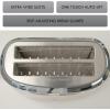 imageKenmore Elite toaster 4slice wide slot countertop stainless steel Auto lift toasters grill or toast bread bagel amp buns commercial easy tray clean function with compact pop up tostadora de panSilver