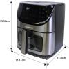 imageTotal Chef Air Fryer  Aerogrill NonStick Frying Basket French Fry Digital Touch Screen 7 Presets Freidora Elctrica Countertop Cooking Kitchen Appliance 38 quart BlackSliver And Black
