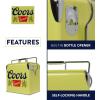 imageCoors Banquet Retro Ice Chest Cooler  Portable Ice Bucket with Bottle Opener Vintage Style Insulated for Camping Beach Picnic RV BBQs Tailgating Fishing 18 Can Ice Box 13L 14 qt