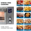 image:imageKenmore Digital 11In1 Air Fryer Toaster Oven Combo 25 Qt Convection Rotisserie Dehydrator Bake Broil 1800 Watts 80450F Temp Controls Top amp Bottom Heater Adjustments Stainless Steel Large CapacitySilver