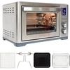 image:imageKenmore Digital 11In1 Air Fryer Toaster Oven Combo 25 Qt Convection Rotisserie Dehydrator Bake Broil 1800 Watts 80450F Temp Controls Top amp Bottom Heater Adjustments Stainless Steel Large CapacitySilver