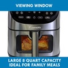 image:imageKenmore Digital 11In1 Air Fryer Toaster Oven Combo 25 Qt Convection Rotisserie Dehydrator Bake Broil 1800 Watts 80450F Temp Controls Top amp Bottom Heater Adjustments Stainless Steel Large CapacitySliver And Black