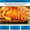 image:imageKenmore Digital 11In1 Air Fryer Toaster Oven Combo 25 Qt Convection Rotisserie Dehydrator Bake Broil 1800 Watts 80450F Temp Controls Top amp Bottom Heater Adjustments Stainless Steel Large CapacitySilver