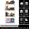 image:imageOskar Heavy Duty Plastic Storage Shelves for Garage Kitchen Bathroom Basement Kids Room ToysStackable 4Tier White Organizer Rack for Books Shoes Pantry Cleaning and Closet Organization