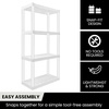 image:imageOskar Heavy Duty Plastic Storage Shelves for Garage Kitchen Bathroom Basement Kids Room ToysStackable 4Tier White Organizer Rack for Books Shoes Pantry Cleaning and Closet Organization