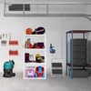 image:imageOskar Heavy Duty Plastic Storage Shelves for Garage Kitchen Bathroom Basement Kids Room ToysStackable 4Tier White Organizer Rack for Books Shoes Pantry Cleaning and Closet Organization
