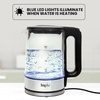 image:imageTotal Chef Electric Glass Kettle 17L  Fast Boil BPAFree Borosilicate Glass LED Light Auto ShutOff BoilDry Protection Cordless Water Boiler for Tea amp Coffee Kitchen Appliance