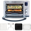 image:imageKenmore Digital 11In1 Air Fryer Toaster Oven Combo 25 Qt Convection Rotisserie Dehydrator Bake Broil 1800 Watts 80450F Temp Controls Top amp Bottom Heater Adjustments Stainless Steel Large CapacitySilver