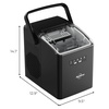image:imageKenmore Countertop Ice Maker Nugget Machine  Portable SelfCleaning Mquina de Hacer Hielo para Casa Crunchy Chewable Pebble Ice 40lb24hr Capacity Stainless SteelCharcoal Black