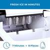 image:imageKenmore Countertop Ice Maker Nugget Machine  Portable SelfCleaning Mquina de Hacer Hielo para Casa Crunchy Chewable Pebble Ice 40lb24hr Capacity Stainless SteelCharcoal Black