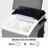 image:imageKenmore Countertop Ice Maker Nugget Machine  Portable SelfCleaning Mquina de Hacer Hielo para Casa Crunchy Chewable Pebble Ice 40lb24hr Capacity Stainless SteelSilver