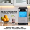 image:imageKenmore Countertop Ice Maker Nugget Machine  Portable SelfCleaning Mquina de Hacer Hielo para Casa Crunchy Chewable Pebble Ice 40lb24hr Capacity Stainless SteelStainless Steel