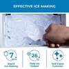 image:imageKenmore Countertop Ice Maker Nugget Machine  Portable SelfCleaning Mquina de Hacer Hielo para Casa Crunchy Chewable Pebble Ice 40lb24hr Capacity Stainless SteelCharcoal Black