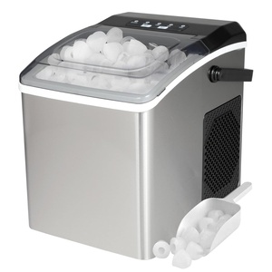 image:imageKenmore Countertop Ice Maker Nugget Machine  Portable SelfCleaning Mquina de Hacer Hielo para Casa Crunchy Chewable Pebble Ice 40lb24hr Capacity Stainless SteelSilver