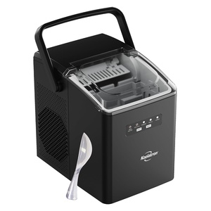 image:imageKenmore Countertop Ice Maker Nugget Machine  Portable SelfCleaning Mquina de Hacer Hielo para Casa Crunchy Chewable Pebble Ice 40lb24hr Capacity Stainless SteelCharcoal Black