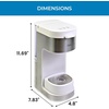 image:imageKenmore Single Serve Coffee Maker  612 Oz Brew Sizes Compatible with Keurig KCup Pods amp Ground Coffee One Cup Brewer Travel Mug Friendly Auto ShutOff Hot amp Iced maquina de cafe WhiteWhite