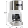image:imageKenmore Single Serve Coffee Maker  612 Oz Brew Sizes Compatible with Keurig KCup Pods amp Ground Coffee One Cup Brewer Travel Mug Friendly Auto ShutOff Hot amp Iced maquina de cafe WhiteSilver