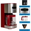 image:imageKenmore Single Serve Coffee Maker  612 Oz Brew Sizes Compatible with Keurig KCup Pods amp Ground Coffee One Cup Brewer Travel Mug Friendly Auto ShutOff Hot amp Iced maquina de cafe WhiteStainless SteelRed