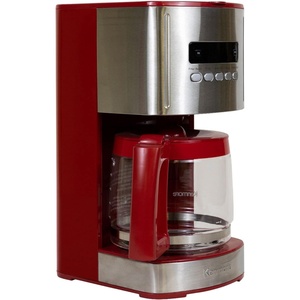image:imageKenmore Single Serve Coffee Maker  612 Oz Brew Sizes Compatible with Keurig KCup Pods amp Ground Coffee One Cup Brewer Travel Mug Friendly Auto ShutOff Hot amp Iced maquina de cafe WhiteStainless SteelRed