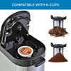 image:imageKenmore Single Serve Coffee Maker  Compatible with Keurig KCup Pods amp Ground Coffee One Cup Brewer 612 Oz Brew Sizes Travel Mug Friendly Auto ShutOff Hot amp Iced Maquina de cafe RedKKCMKCMB