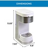image:imageKenmore Single Serve Coffee Maker  Compatible with Keurig KCup Pods amp Ground Coffee One Cup Brewer 612 Oz Brew Sizes Travel Mug Friendly Auto ShutOff Hot amp Iced Maquina de cafe RedKKCMKCMW