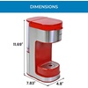 image:imageKenmore Single Serve Coffee Maker  Compatible with Keurig KCup Pods amp Ground Coffee One Cup Brewer 612 Oz Brew Sizes Travel Mug Friendly Auto ShutOff Hot amp Iced Maquina de cafe RedKKCMKCMR