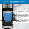 image:imageKenmore Single Serve Coffee Maker  Compatible with Keurig KCup Pods amp Ground Coffee One Cup Brewer 612 Oz Brew Sizes Travel Mug Friendly Auto ShutOff Hot amp Iced Maquina de cafe RedKKCMKCMB