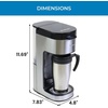 image:imageKenmore Single Serve Coffee Maker  Compatible with Keurig KCup Pods amp Ground Coffee One Cup Brewer 612 Oz Brew Sizes Travel Mug Friendly Auto ShutOff Hot amp Iced Maquina de cafe RedKKCMKCMB