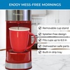 image:imageKenmore Single Serve Coffee Maker  Compatible with Keurig KCup Pods amp Ground Coffee One Cup Brewer 612 Oz Brew Sizes Travel Mug Friendly Auto ShutOff Hot amp Iced Maquina de cafe RedKKCMKCMR