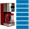 image:imageKenmore Single Serve Coffee Maker  Compatible with Keurig KCup Pods amp Ground Coffee One Cup Brewer 612 Oz Brew Sizes Travel Mug Friendly Auto ShutOff Hot amp Iced Maquina de cafe RedKKCM12